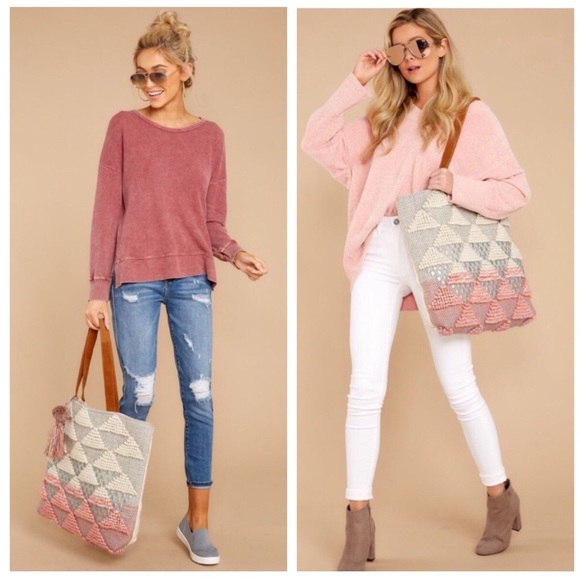 Textured Crochet Handmade Oversized Tote - Picture 10 of 14